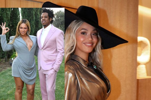 Beyoncé Glitters in Gold for Date Night
