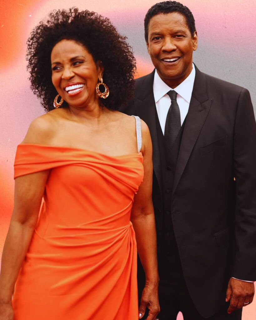 Denzel Washington and Pauletta Pearson